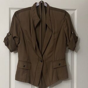 White House Black Market Brown Blazer